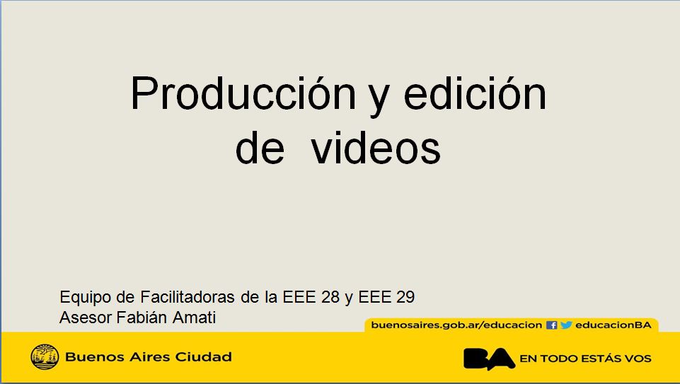 Producción y edición de videos